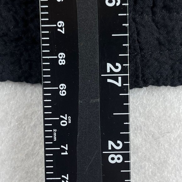 ORVIS Womens L Black Stretch Zip Up Pockets Searsucker Jacket Sweater - Picture 7 of 10